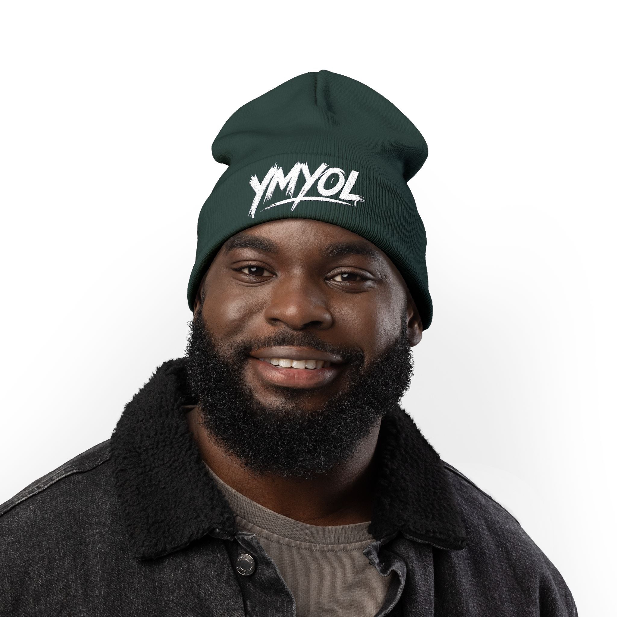YMYOL Embroidered Knit Beanie