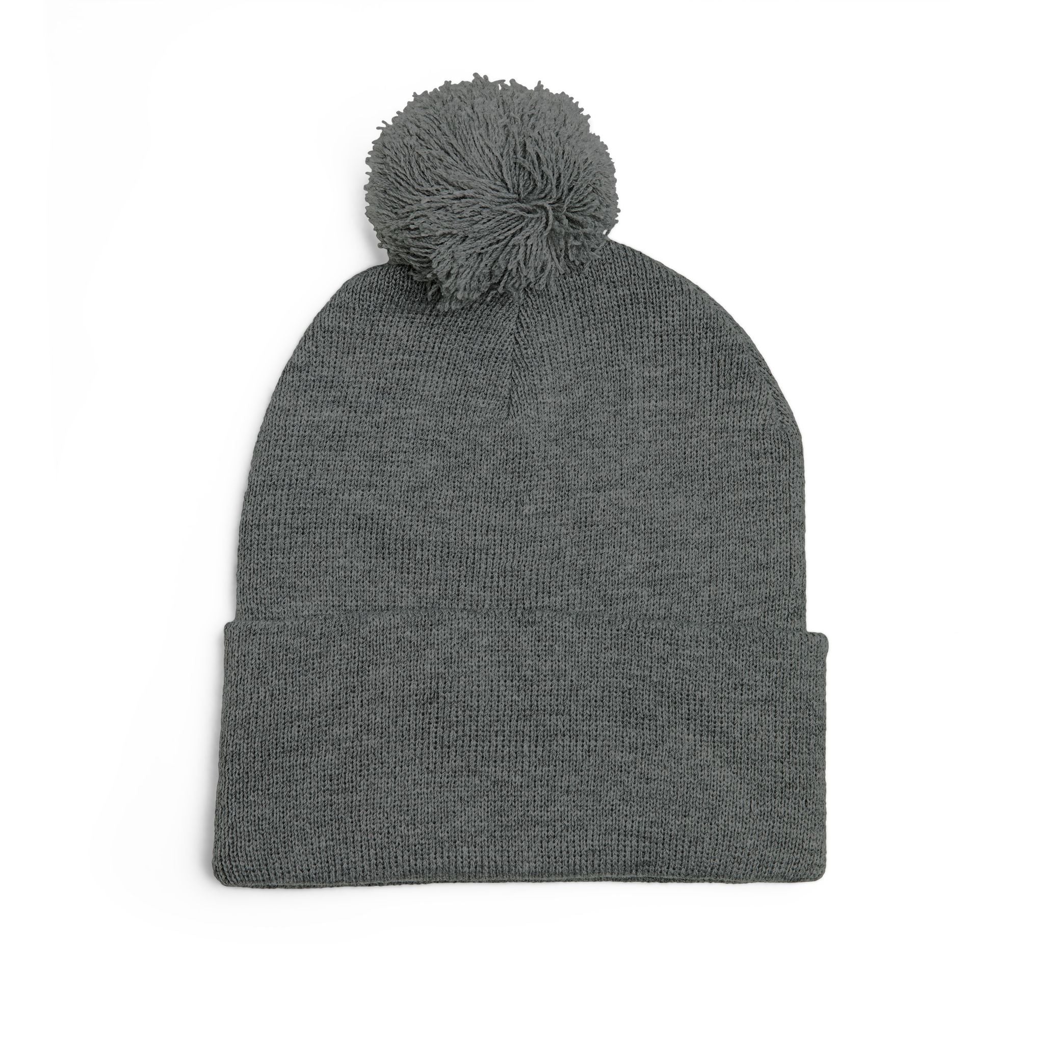 YMYOL Embroidered Knit Pom-Pom Beanie