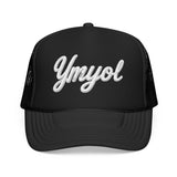 Ymyol Script Trucker Hat — Embroidered Retro Foam Cap