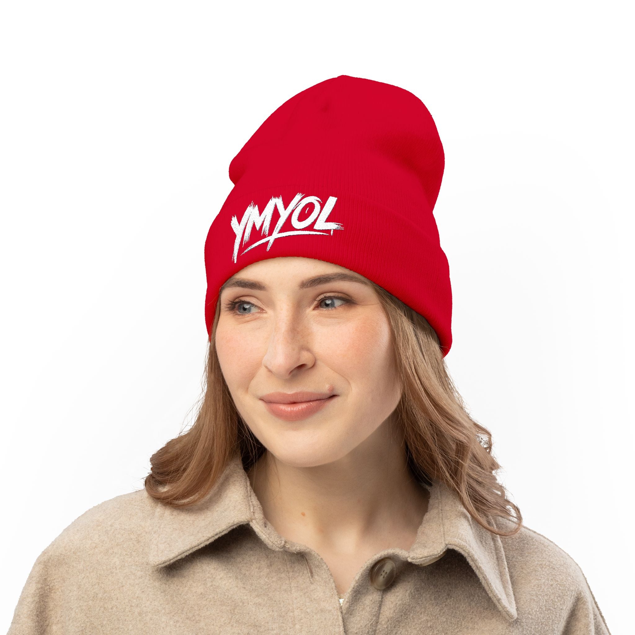 YMYOL Embroidered Knit Beanie