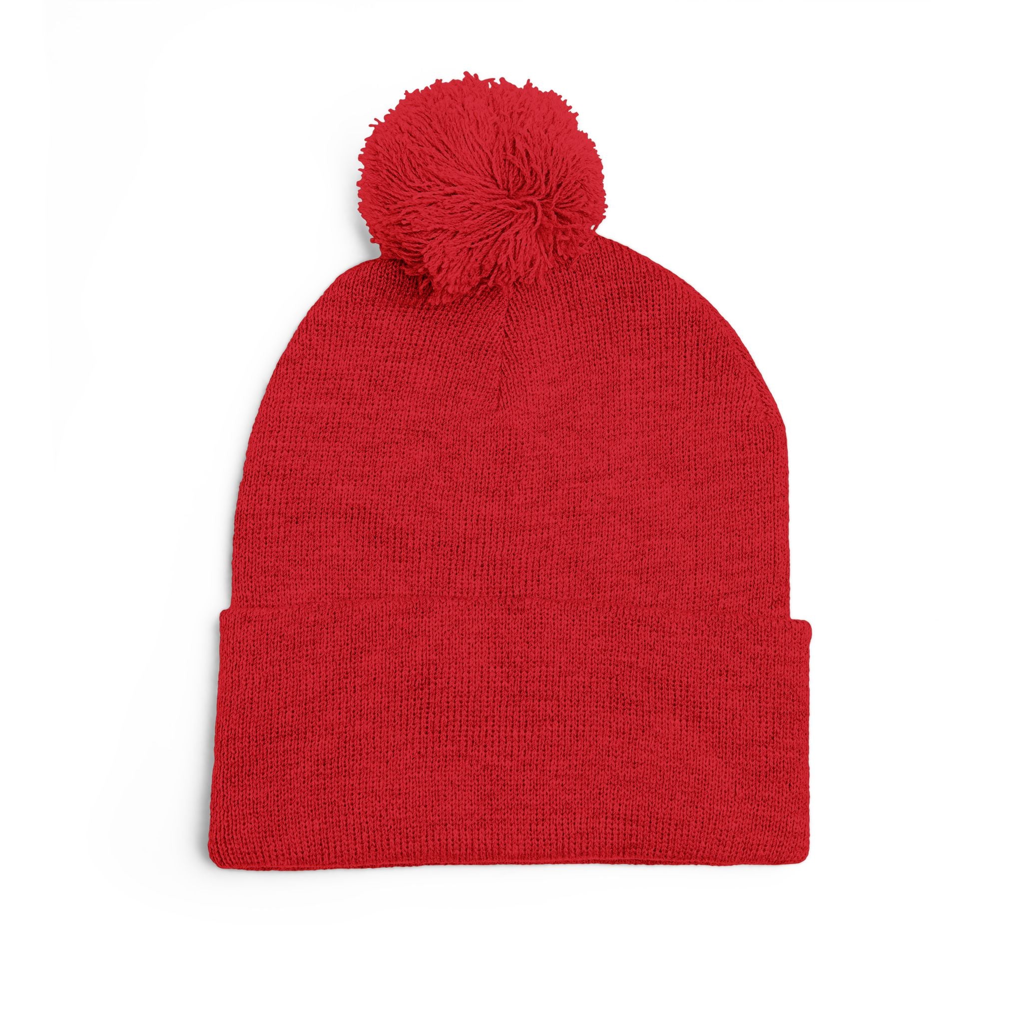 YMYOL Embroidered Knit Pom-Pom Beanie