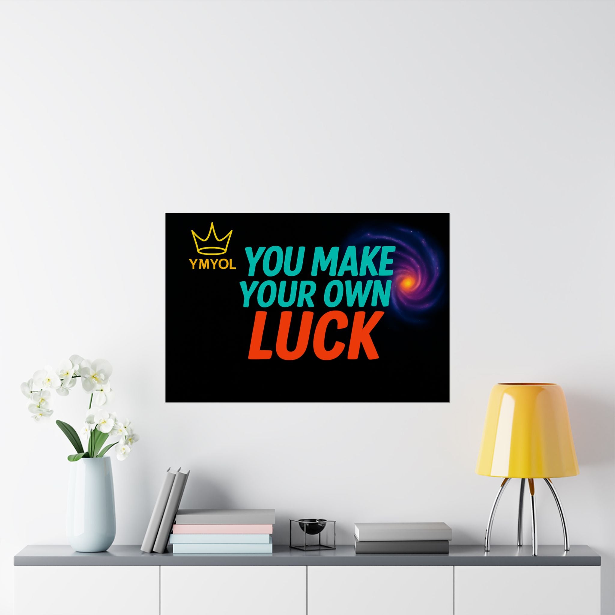 YMYOL Inspirational Matte Horizontal Galaxy Poster
