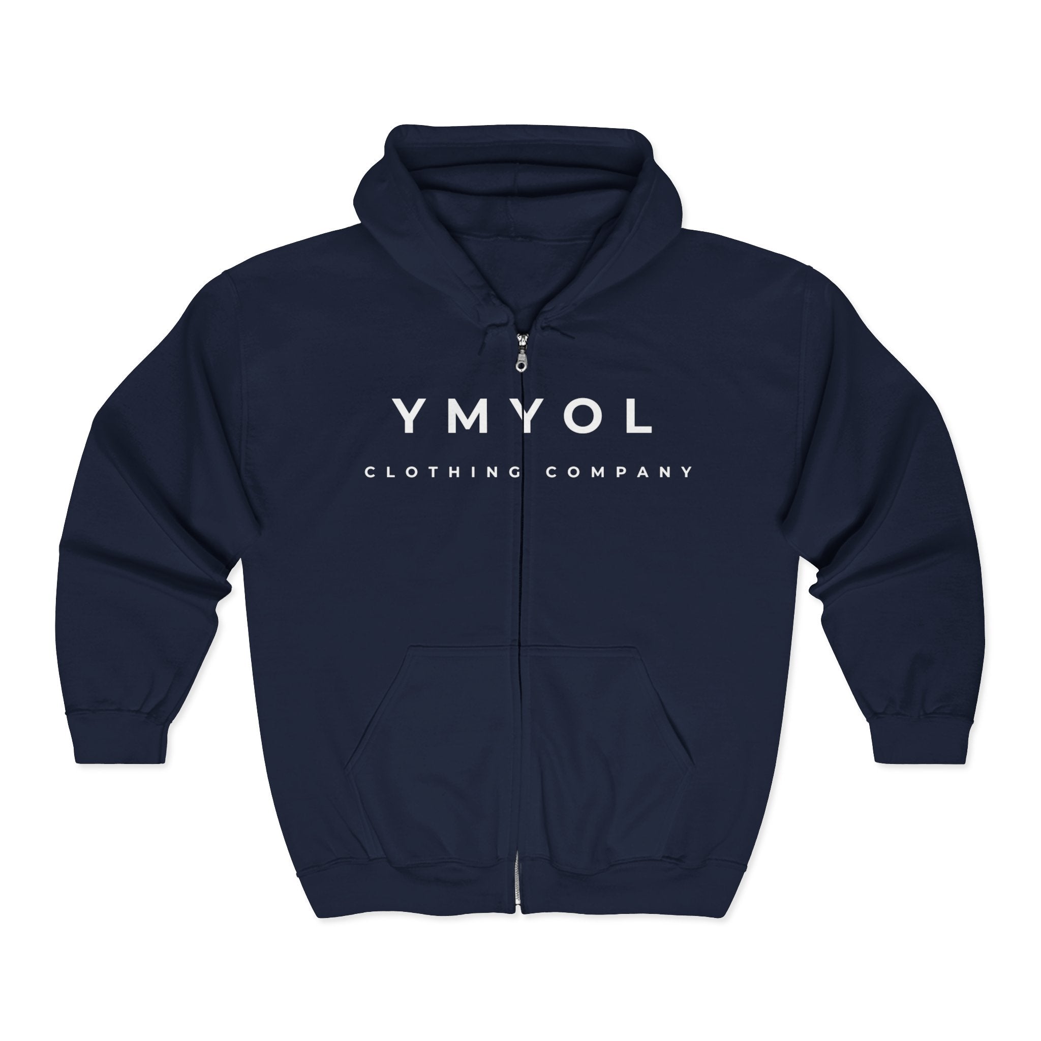 YMYOL Signature Full-Zip Hoodie – Center Chest Print