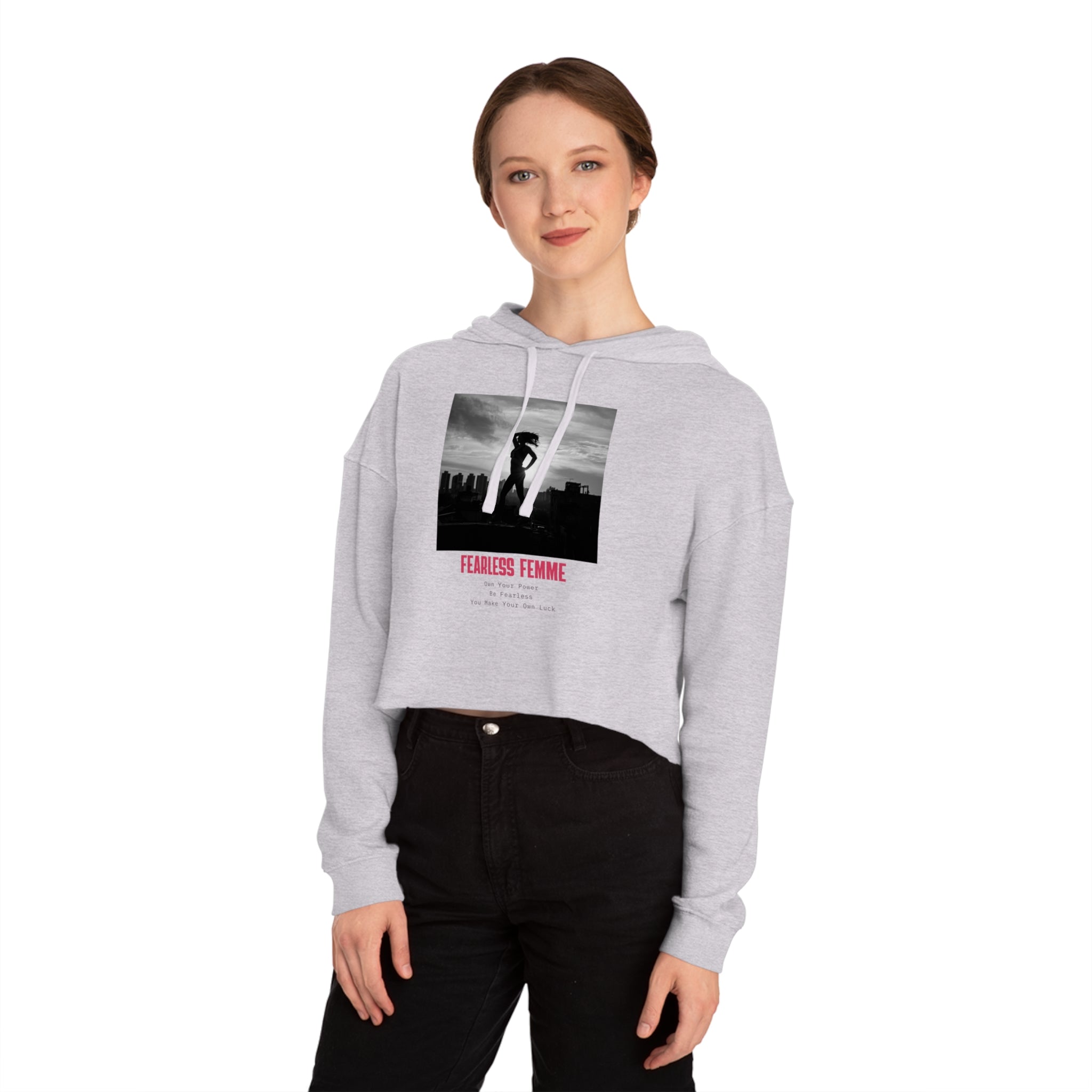Fearless Femme Cropped Sweatshirt