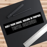 Motivational Bumper Stickers - Built from Chaos & Rolling in Purpose, Car Decor, Road Trip Accessories, Gift for Adventure Lovers, [...]