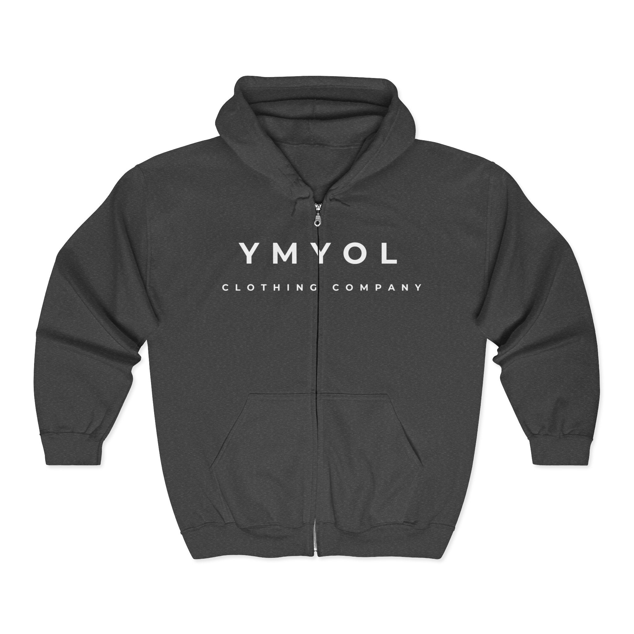 YMYOL Signature Full-Zip Hoodie – Center Chest Print