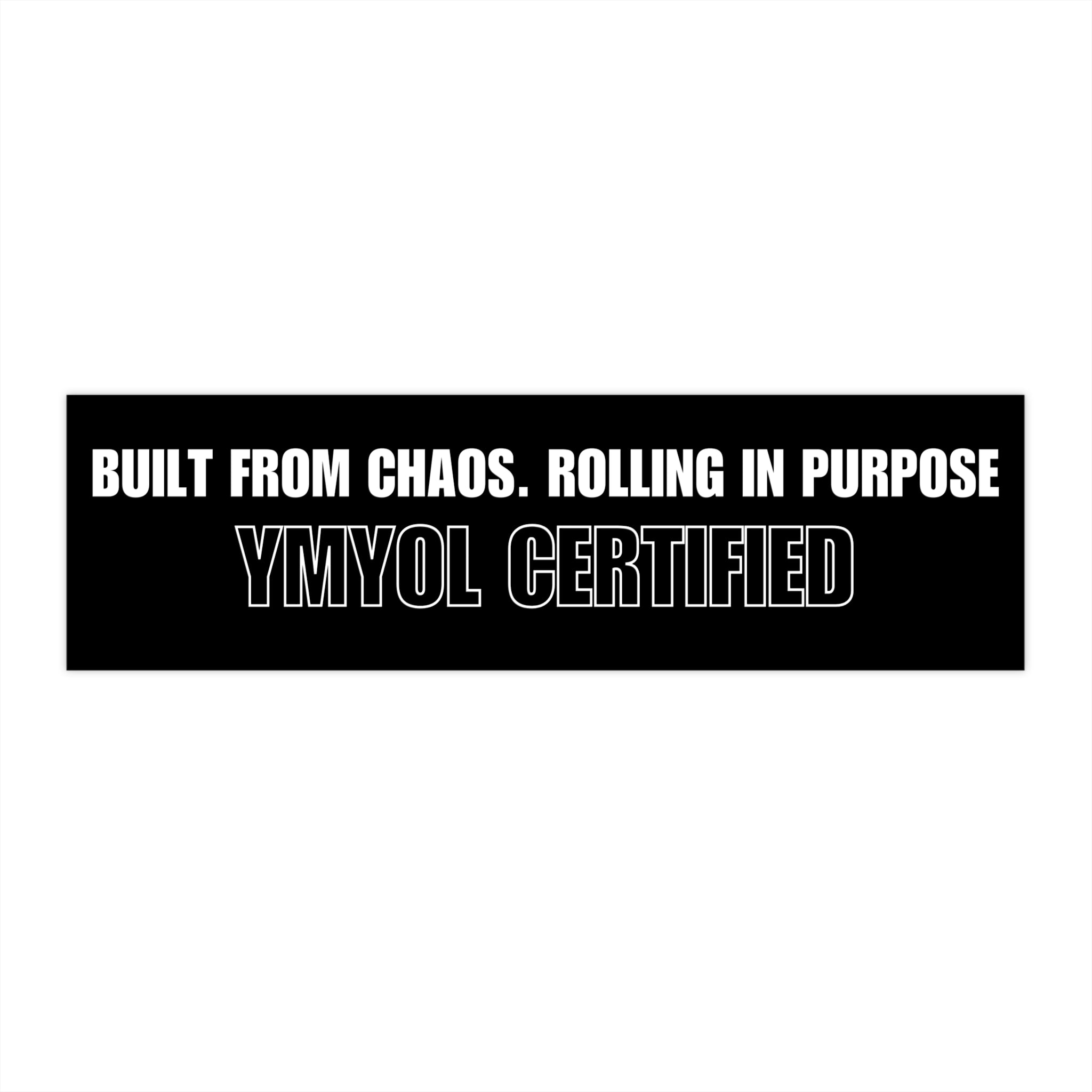 Motivational Bumper Stickers - Built from Chaos & Rolling in Purpose, Car Decor, Road Trip Accessories, Gift for Adventure Lovers, [...]