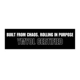 Motivational Bumper Stickers - Built from Chaos & Rolling in Purpose, Car Decor, Road Trip Accessories, Gift for Adventure Lovers, [...]
