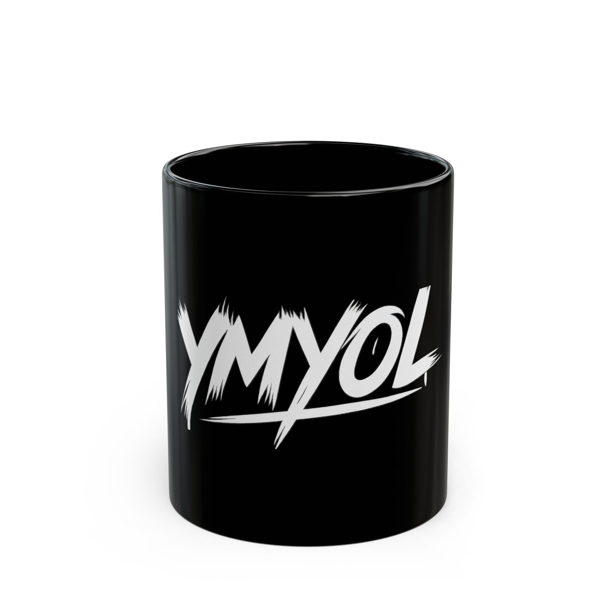 Stylish Black Coffee Mug with YMYOL Design, Perfect for Gifts, Office Use, or Personal Expression