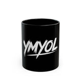 Stylish Black Coffee Mug with YMYOL Design, Perfect for Gifts, Office Use, or Personal Expression