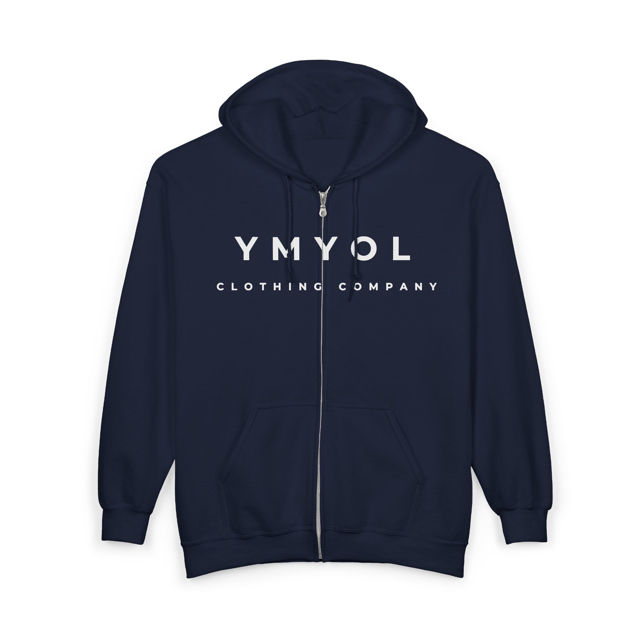 YMYOL Signature Full-Zip Hoodie – Center Chest Print