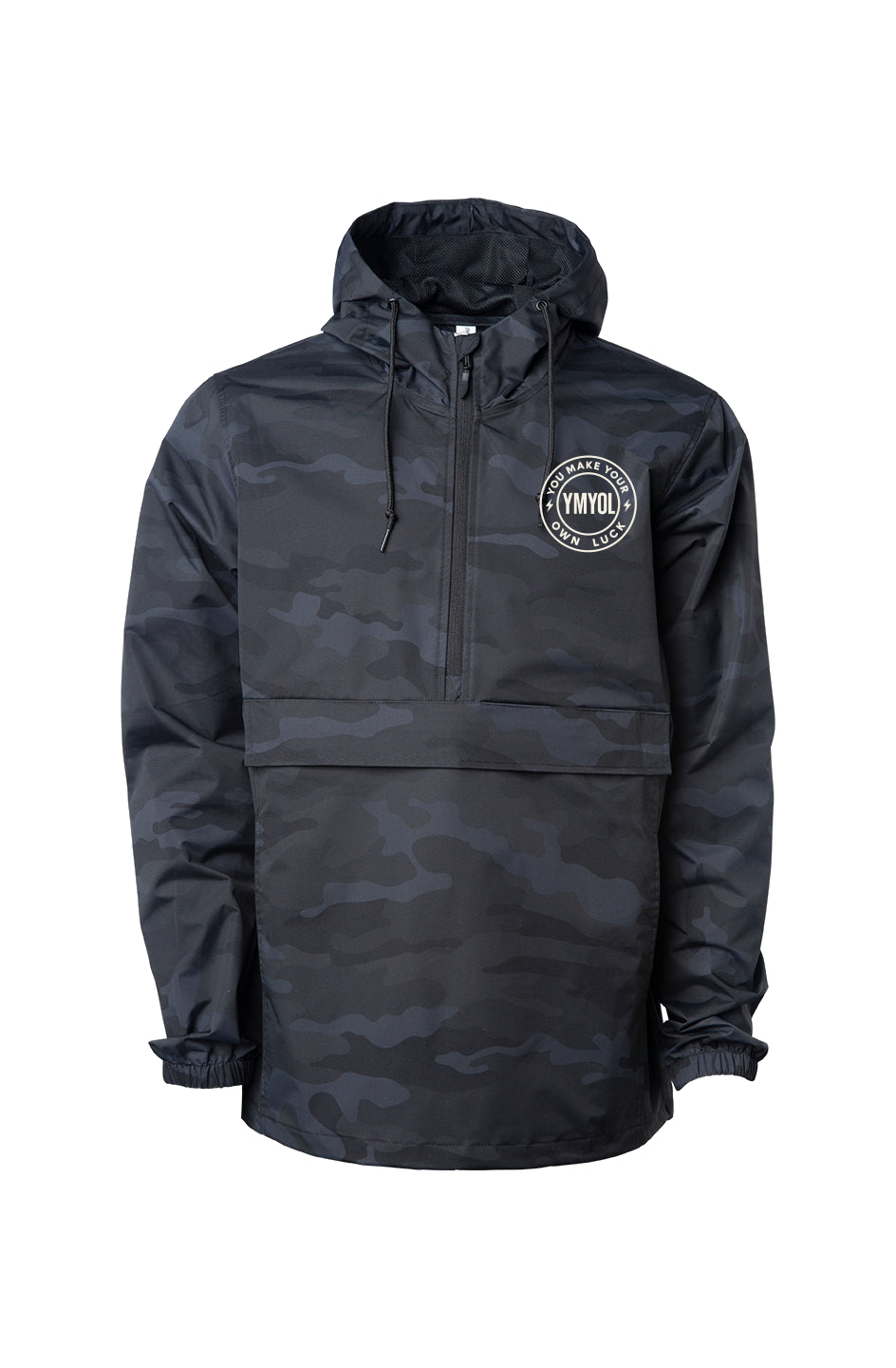 YMYOL Black Camo Anorak Jacket