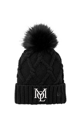 YMYOL Faux Fur Pom Beanie