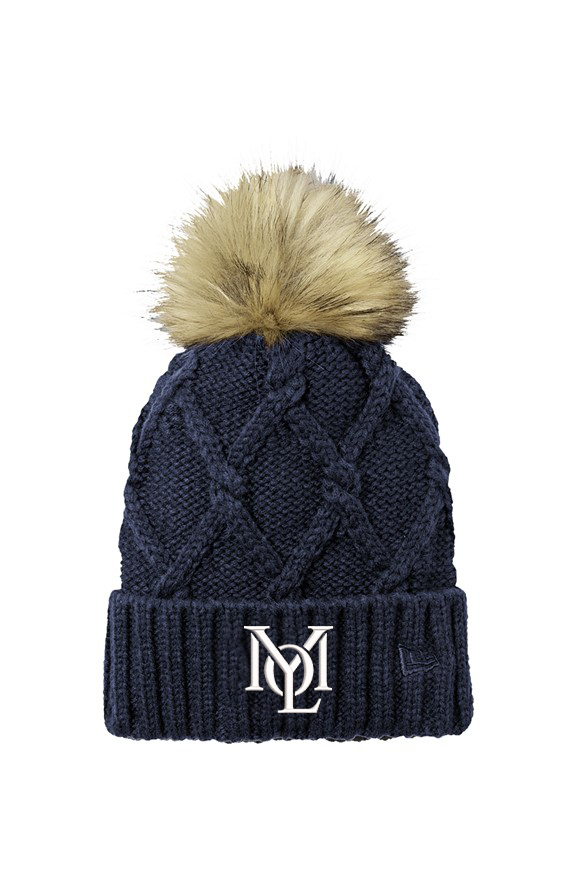 YMYOL Faux Fur Pom Beanie