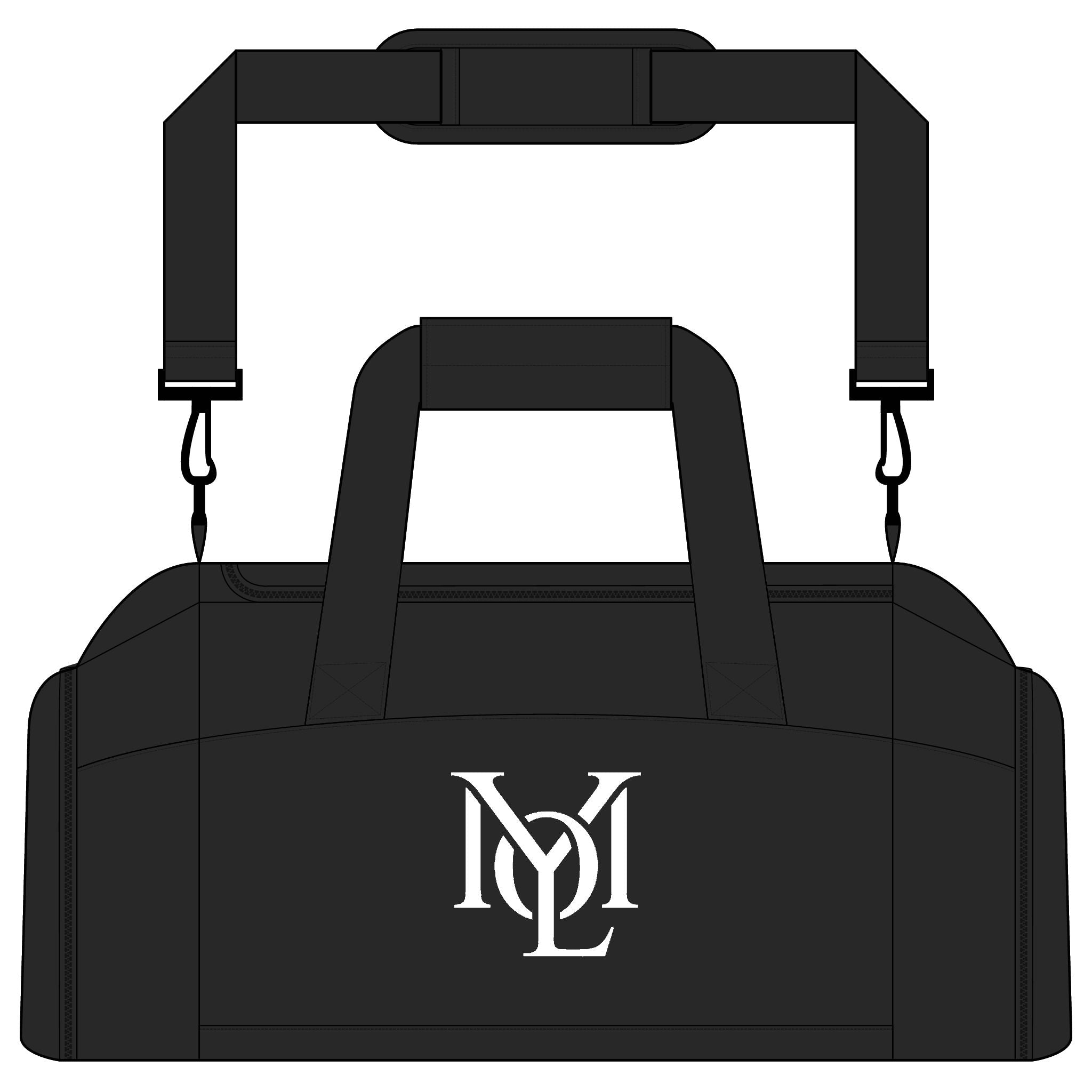 YMYOL Core Monogram Duffel – Classic Athletic Travel & Workout Carryall