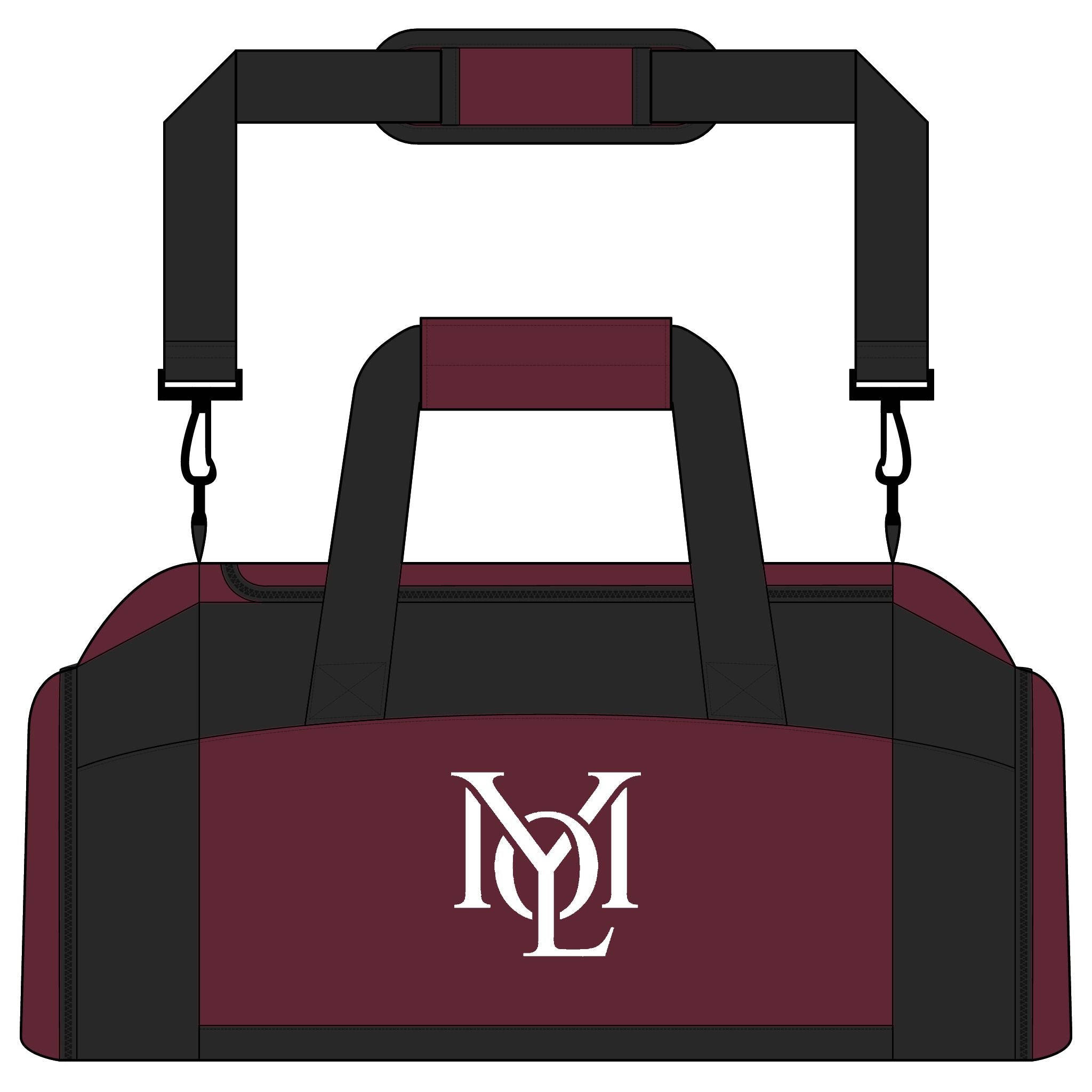 YMYOL Core Monogram Duffel – Classic Athletic Travel & Workout Carryall