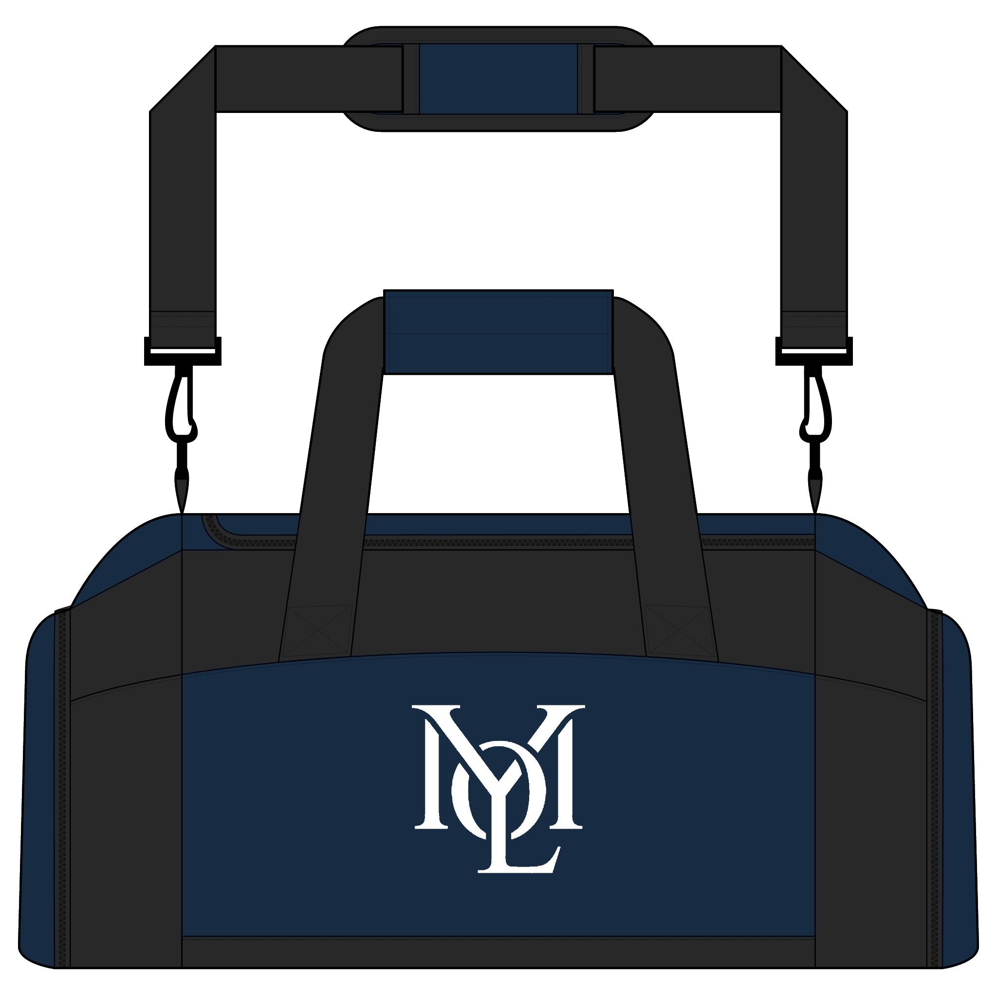 YMYOL Core Monogram Duffel – Classic Athletic Travel & Workout Carryall