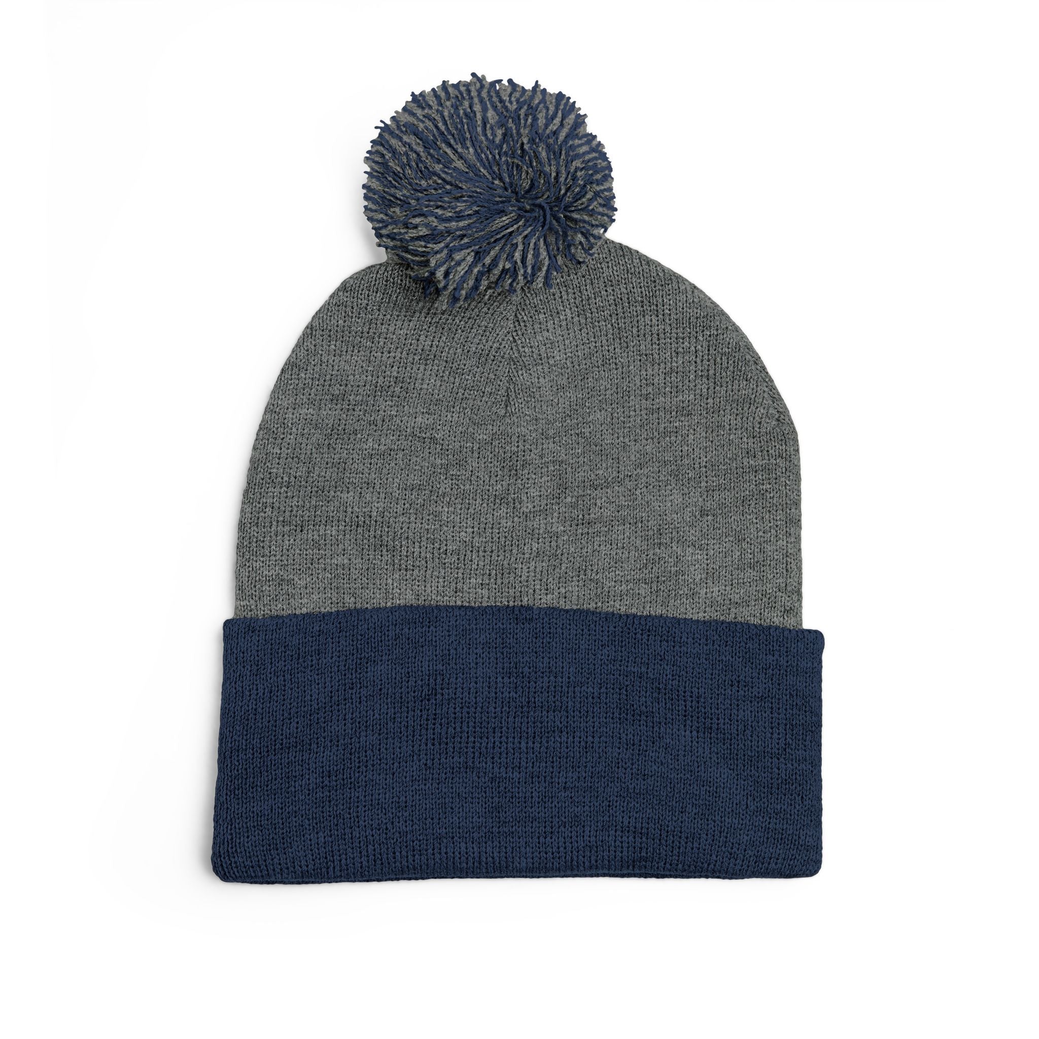 YMYOL Embroidered Knit Pom-Pom Beanie