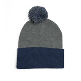 YMYOL Embroidered Knit Pom-Pom Beanie