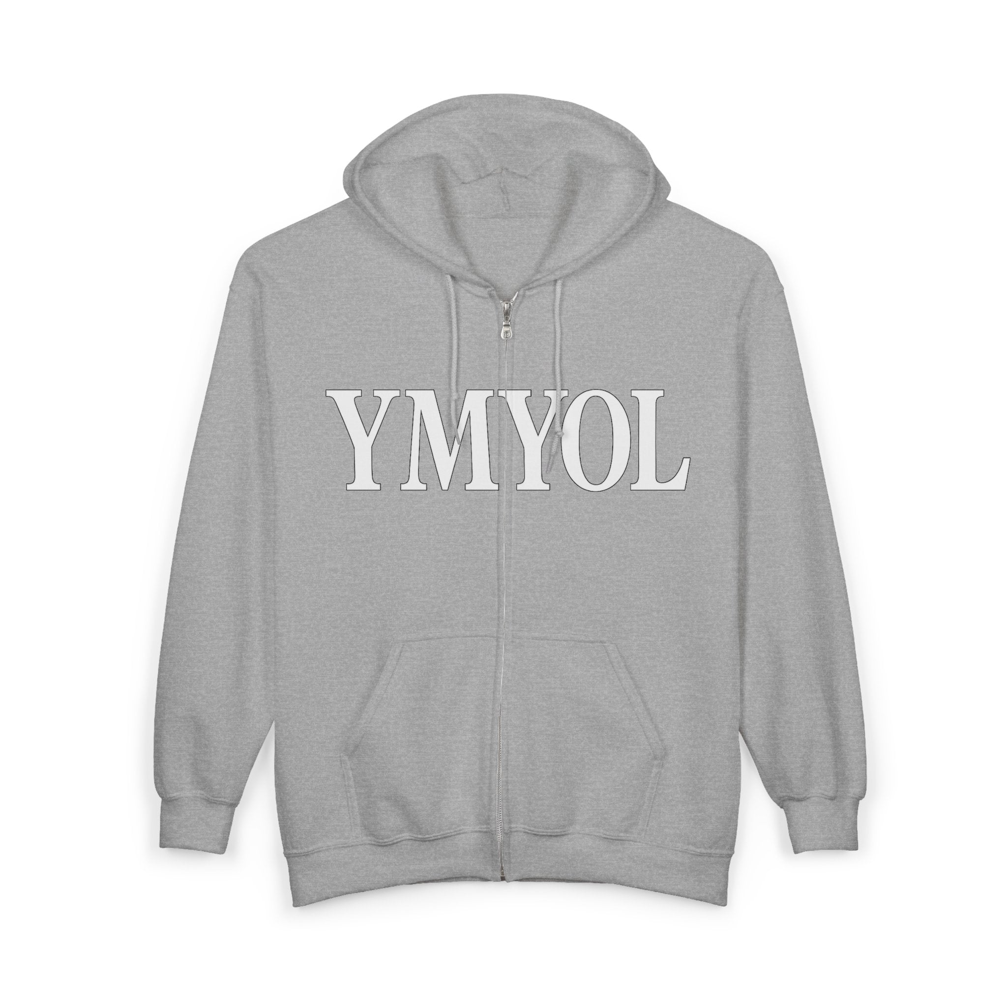 YMYOL Bold Statement Hoodie (Full-Zip Edition)
