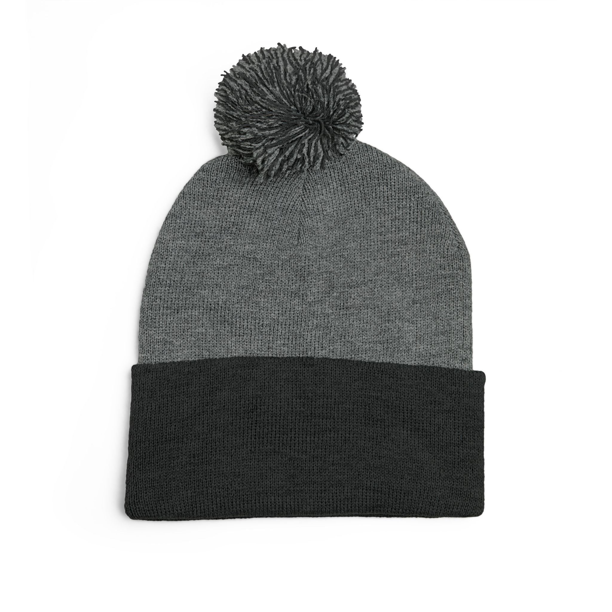 YMYOL Embroidered Knit Pom-Pom Beanie