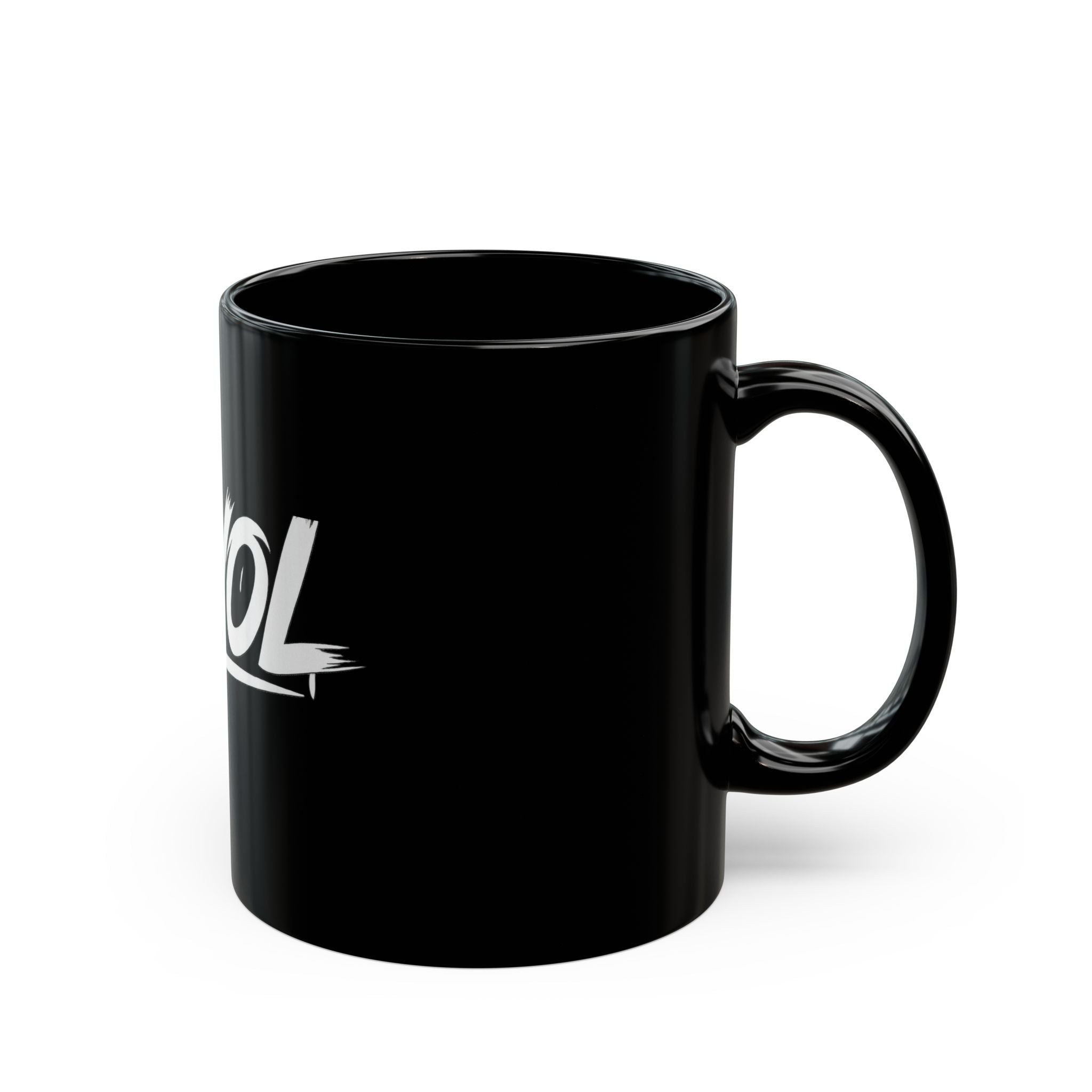 Stylish Black Coffee Mug with YMYOL Design, Perfect for Gifts, Office Use, or Personal Expression