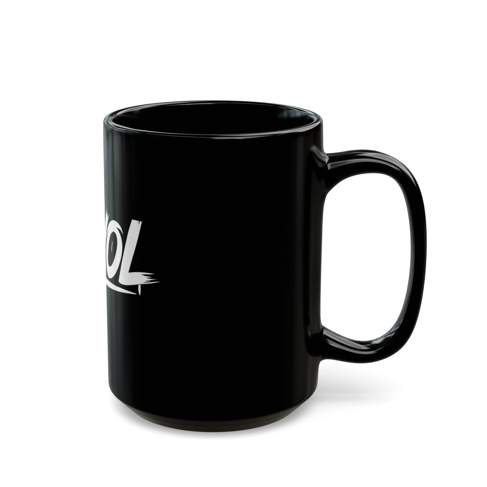 Stylish Black Coffee Mug with YMYOL Design, Perfect for Gifts, Office Use, or Personal Expression