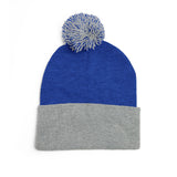 YMYOL Embroidered Knit Pom-Pom Beanie