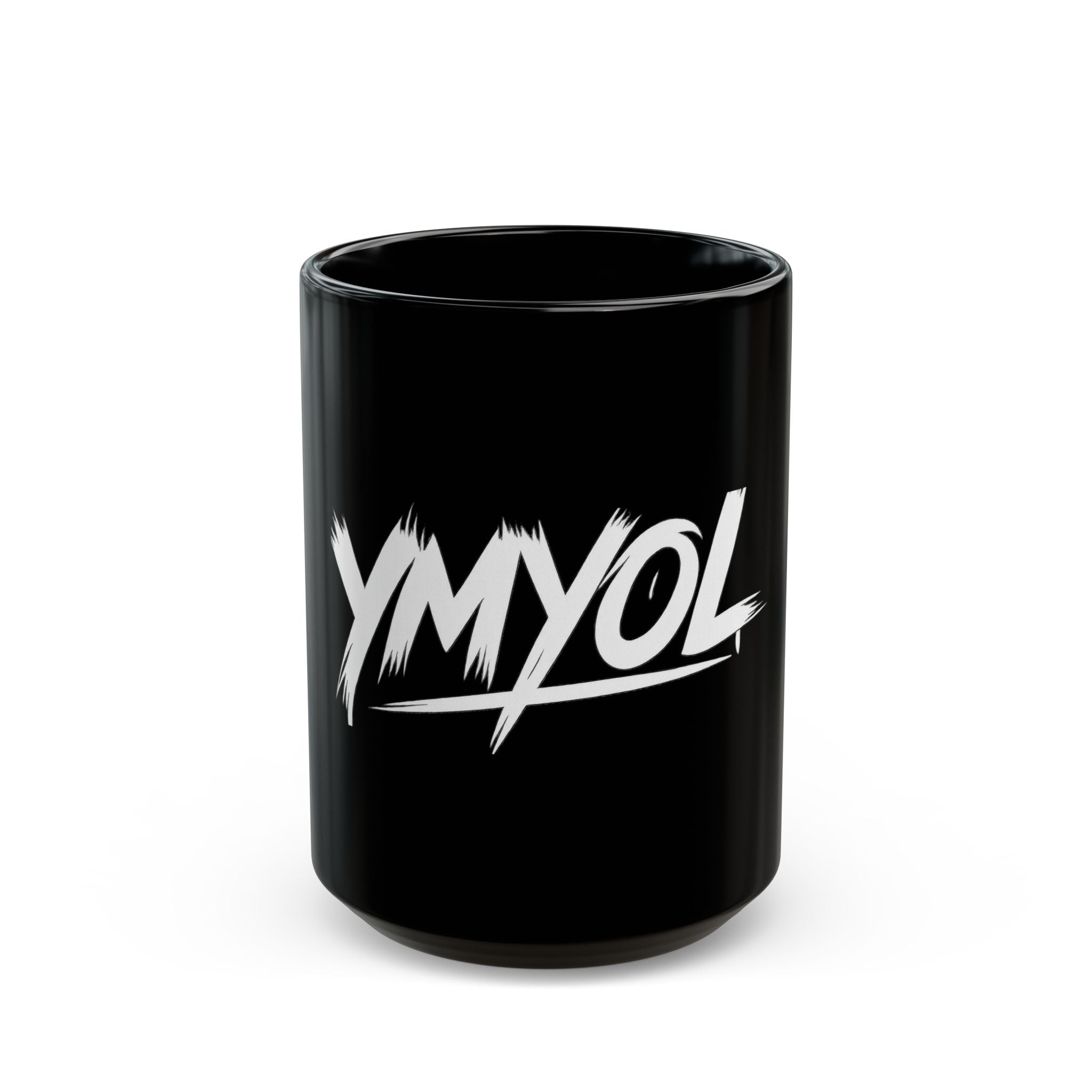 Stylish Black Coffee Mug with YMYOL Design, Perfect for Gifts, Office Use, or Personal Expression