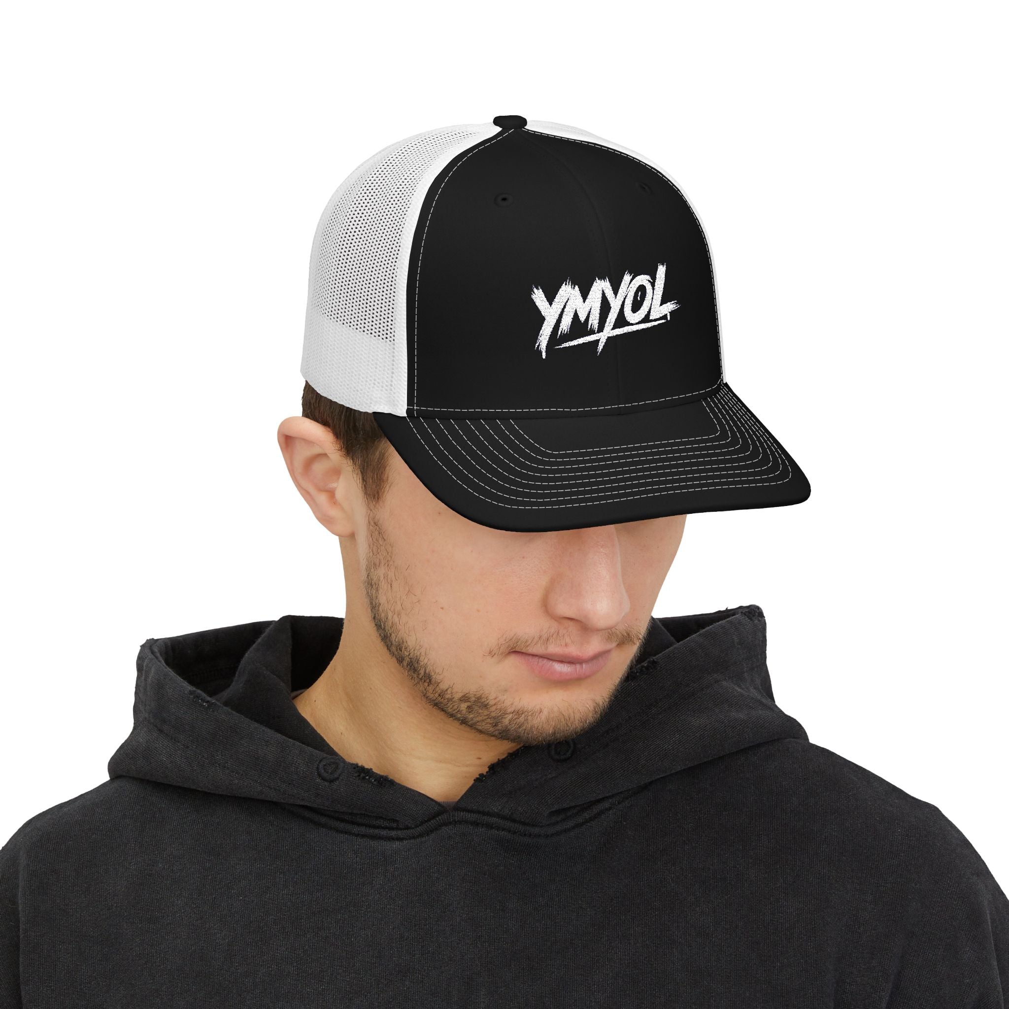 Stylish Snapback Trucker Cap - YMYOL, Trendy Hat, Casual Headwear, Gift for Him/Her, Summer Essentials, Streetwear Accessory