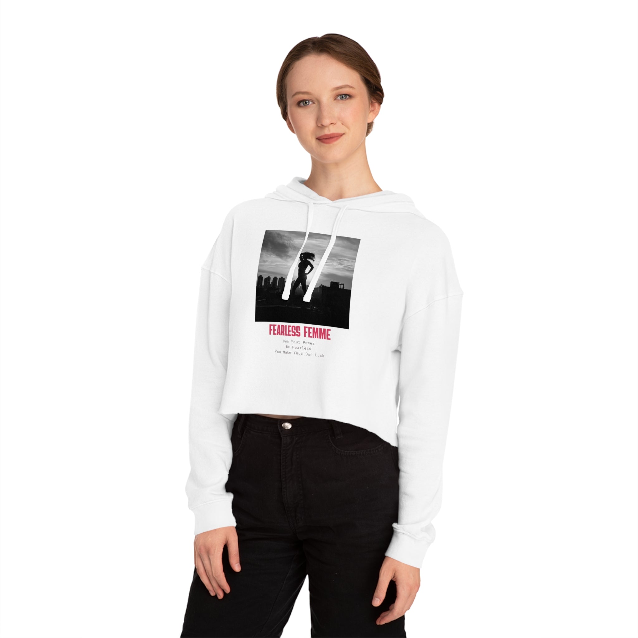 Fearless Femme Cropped Sweatshirt